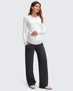 G4Free - EverGoing Fleece Lined Maternity Wide Leg Pants -GF25JY599AF-XS
