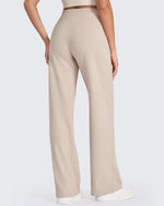 G4Free - EverGoing Front Pleats Wide Leg Pants -GF24J276AA-S