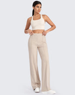 G4Free - EverGoing Front Pleats Wide Leg Pants -GF24J276AA-S