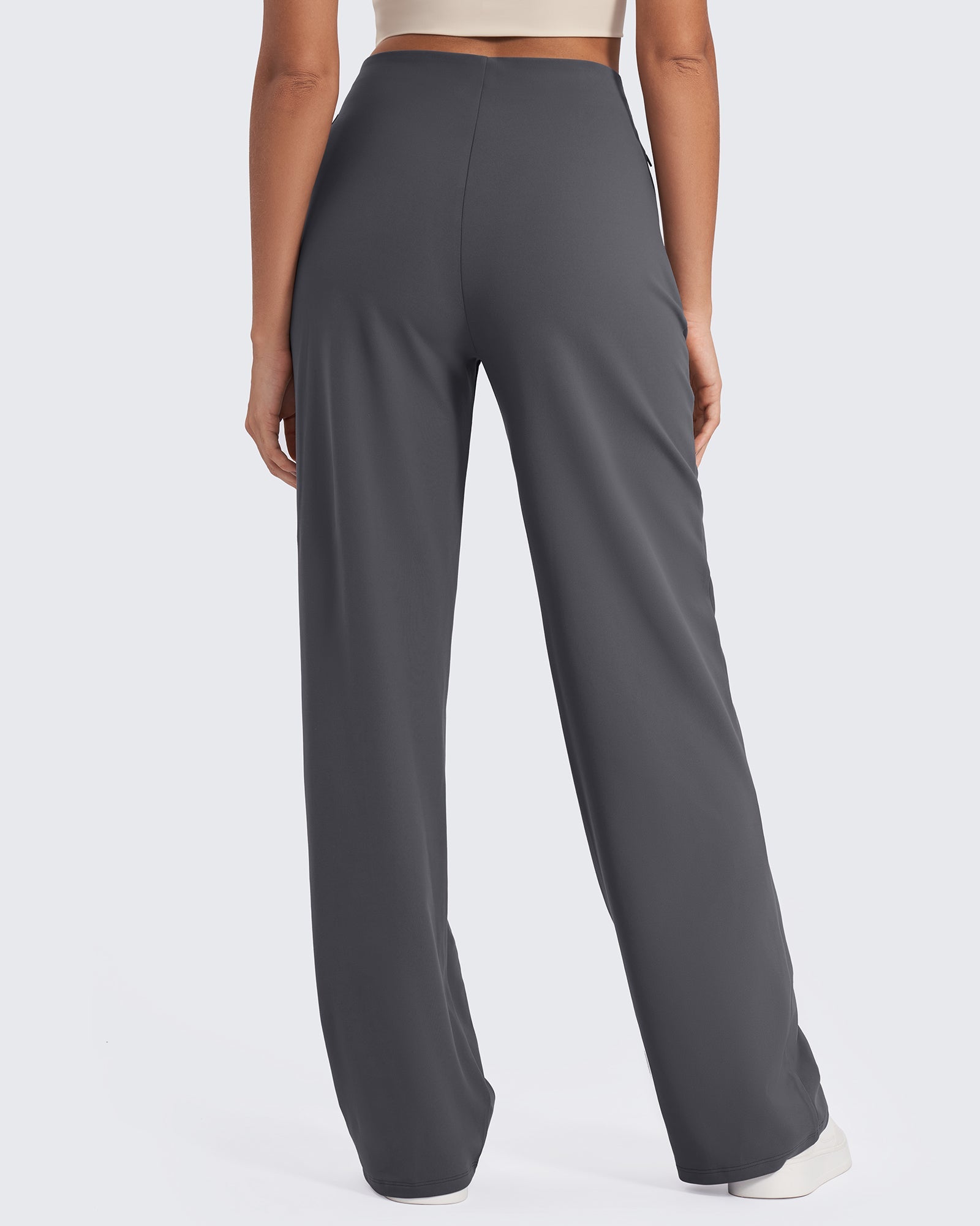 G4Free - EverGoing Front Pleats Wide Leg Pants -GF24J276AA-S