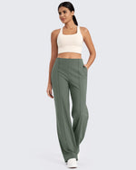 G4Free - EverGoing Front Pleats Wide Leg Pants -GF24J276AA-S