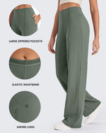 G4Free - EverGoing Front Pleats Wide Leg Pants -GF24J276AA-S