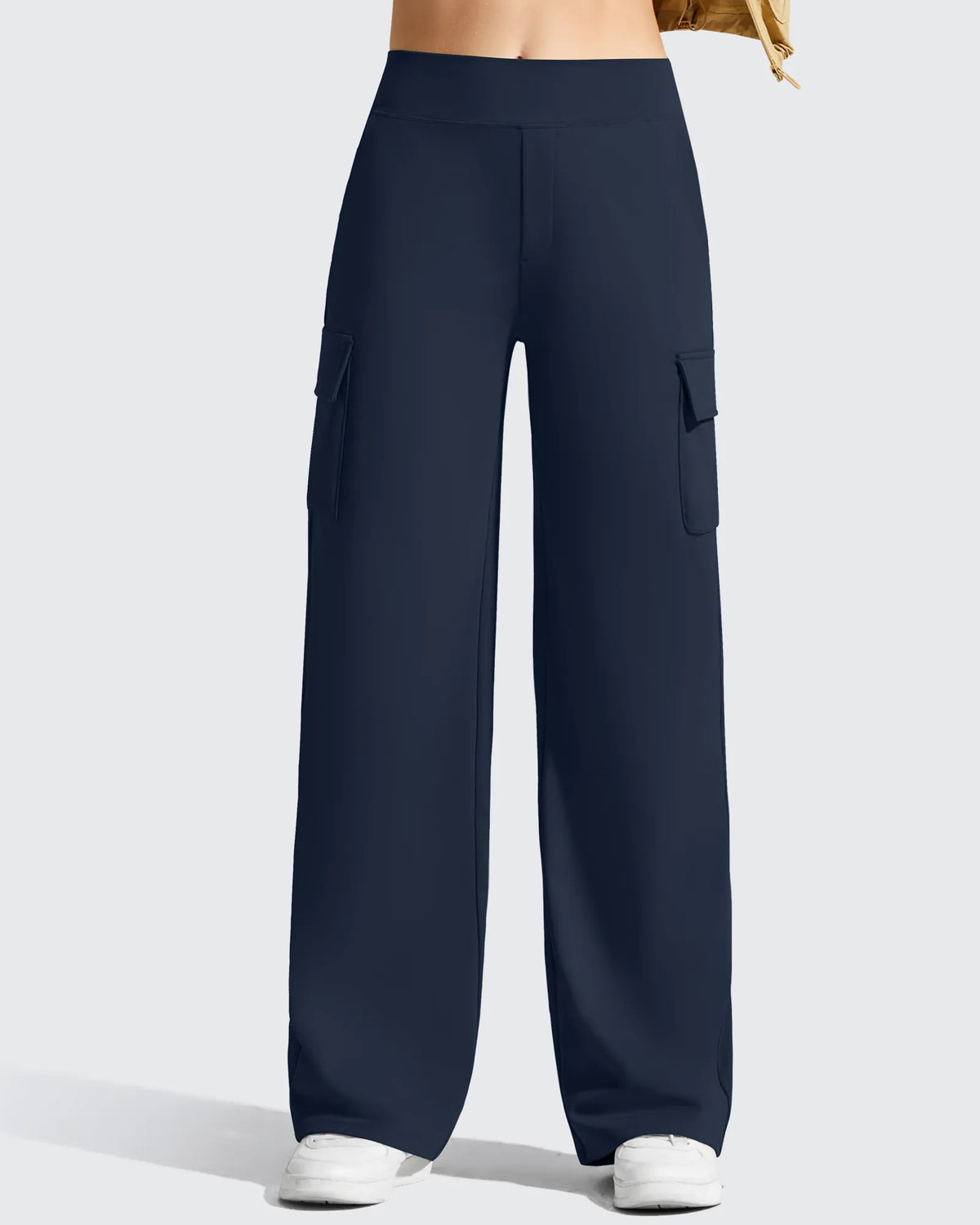 G4Free - EverGoing High-Waist 4 Pockets Wide Leg Cargo Pants -GF26J798A001A-S