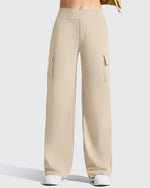G4Free - EverGoing High-Waist 4 Pockets Wide Leg Cargo Pants -GF26J798A001A-S