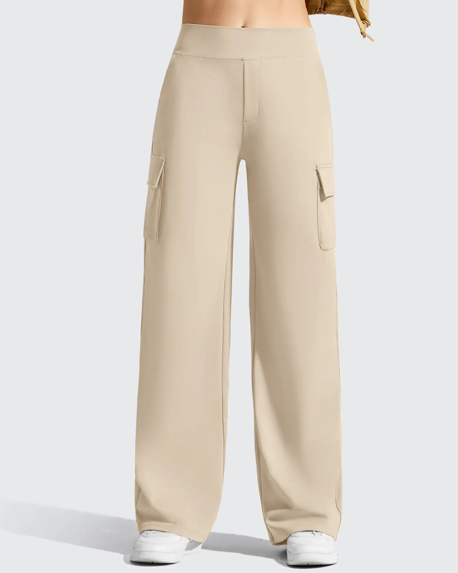 G4Free - EverGoing High-Waist 4 Pockets Wide Leg Cargo Pants -GF26J798A001A-S