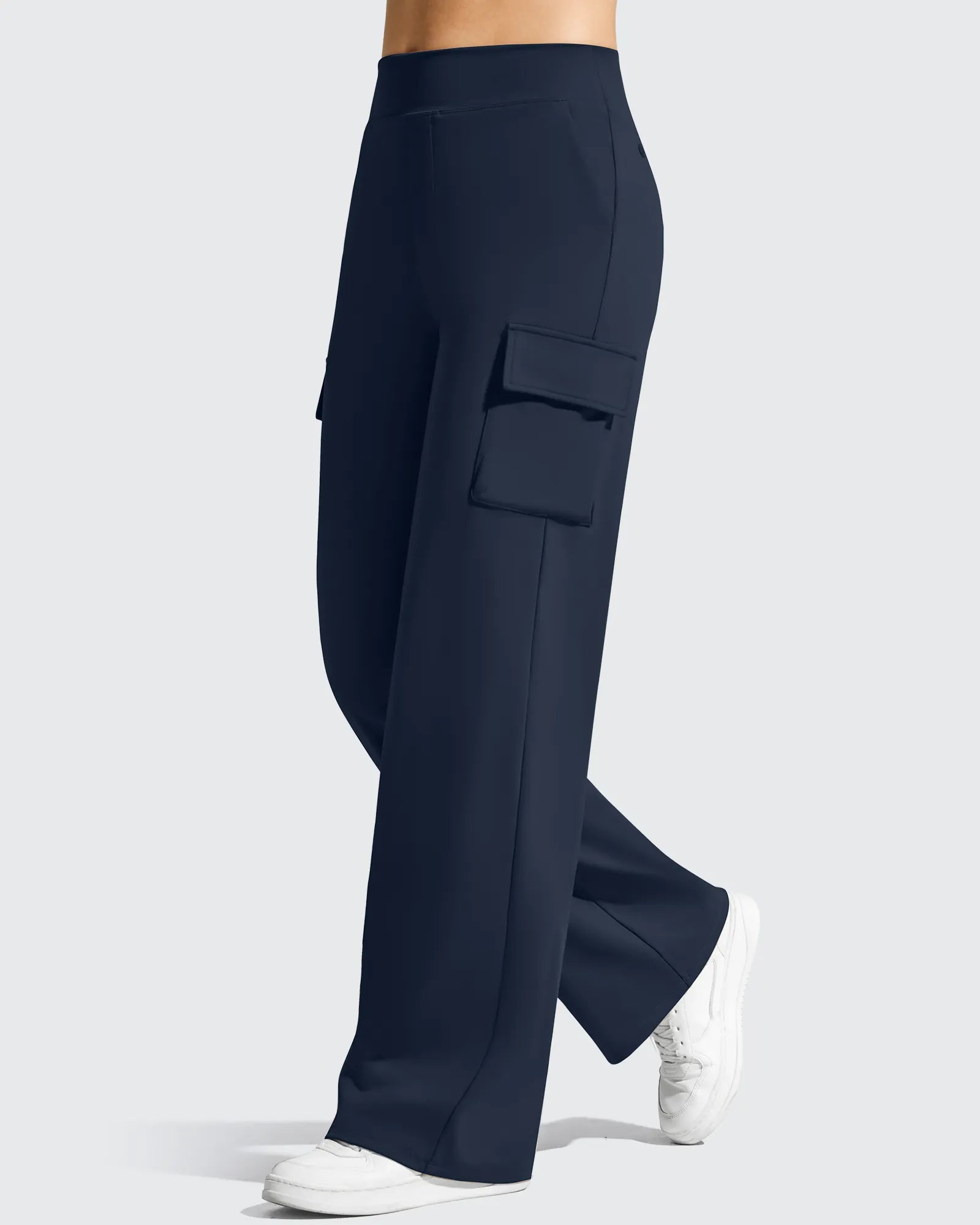 G4Free - EverGoing High-Waist 4 Pockets Wide Leg Cargo Pants -GF26J798A001A-S
