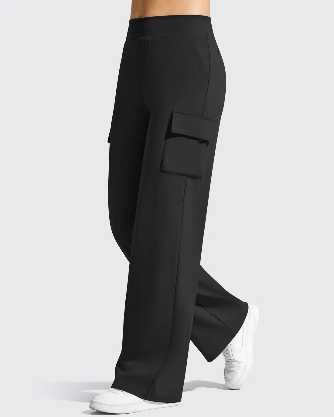 G4Free - EverGoing High-Waist 4 Pockets Wide Leg Cargo Pants -GF26J798A001A-S