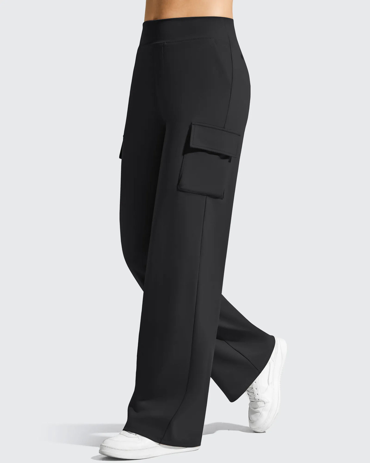G4Free - EverGoing High-Waist 4 Pockets Wide Leg Cargo Pants -GF26J798A001A-S