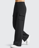G4Free - EverGoing High-Waist 4 Pockets Wide Leg Cargo Pants -GF26J798A001A-S