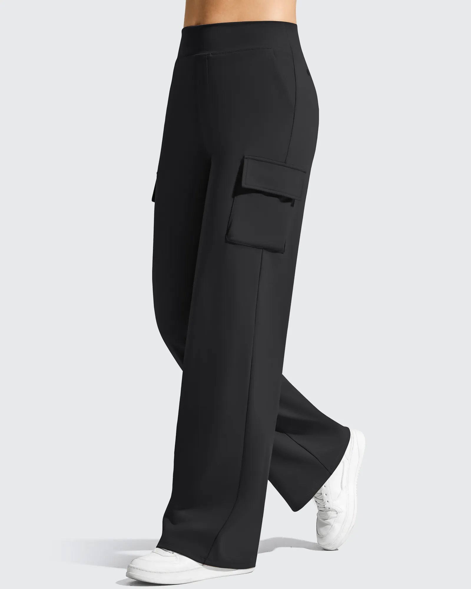 G4Free - EverGoing High-Waist 4 Pockets Wide Leg Cargo Pants -GF26J798A001A-S