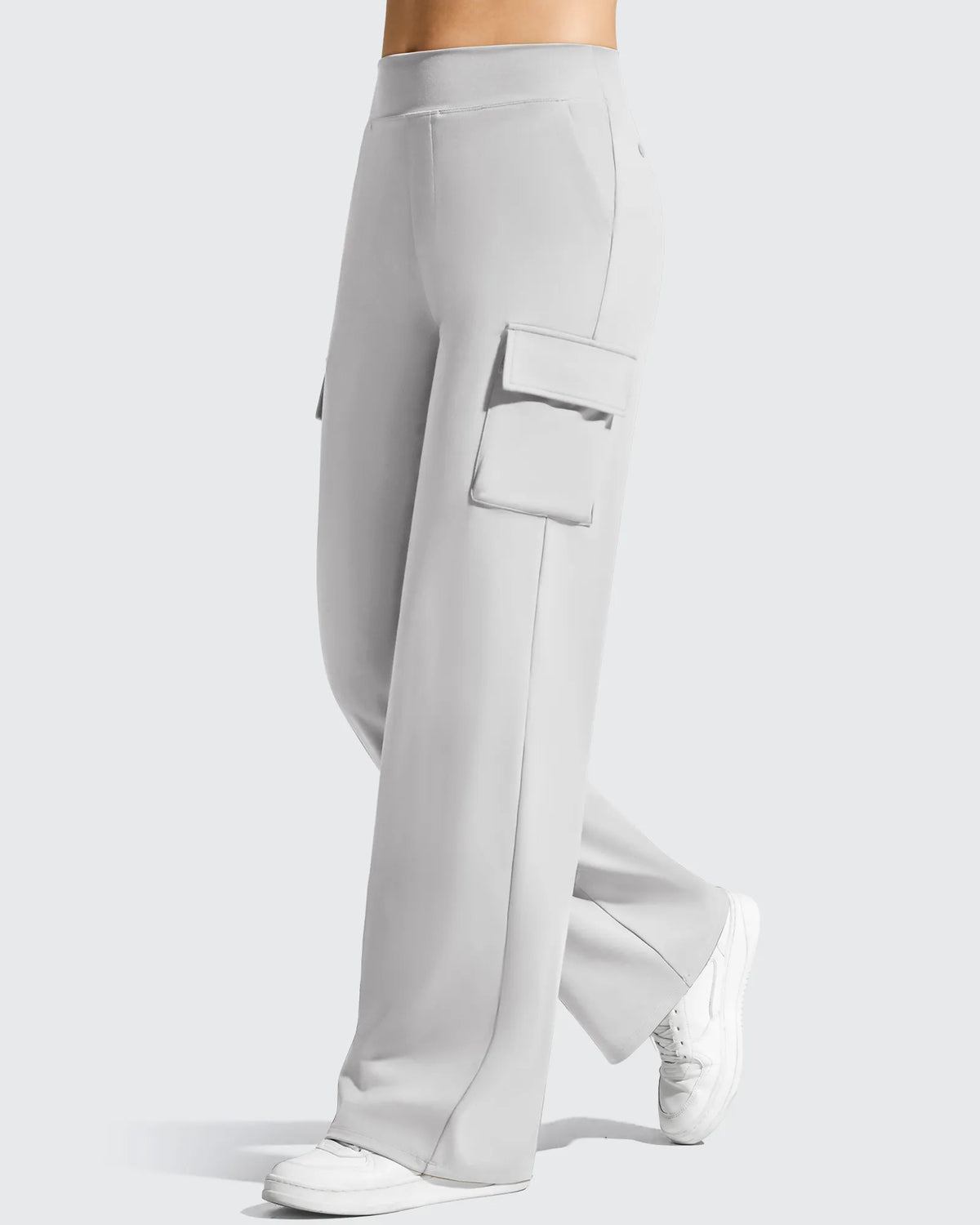 G4Free - EverGoing High-Waist 4 Pockets Wide Leg Cargo Pants -GF26J798C003A-S
