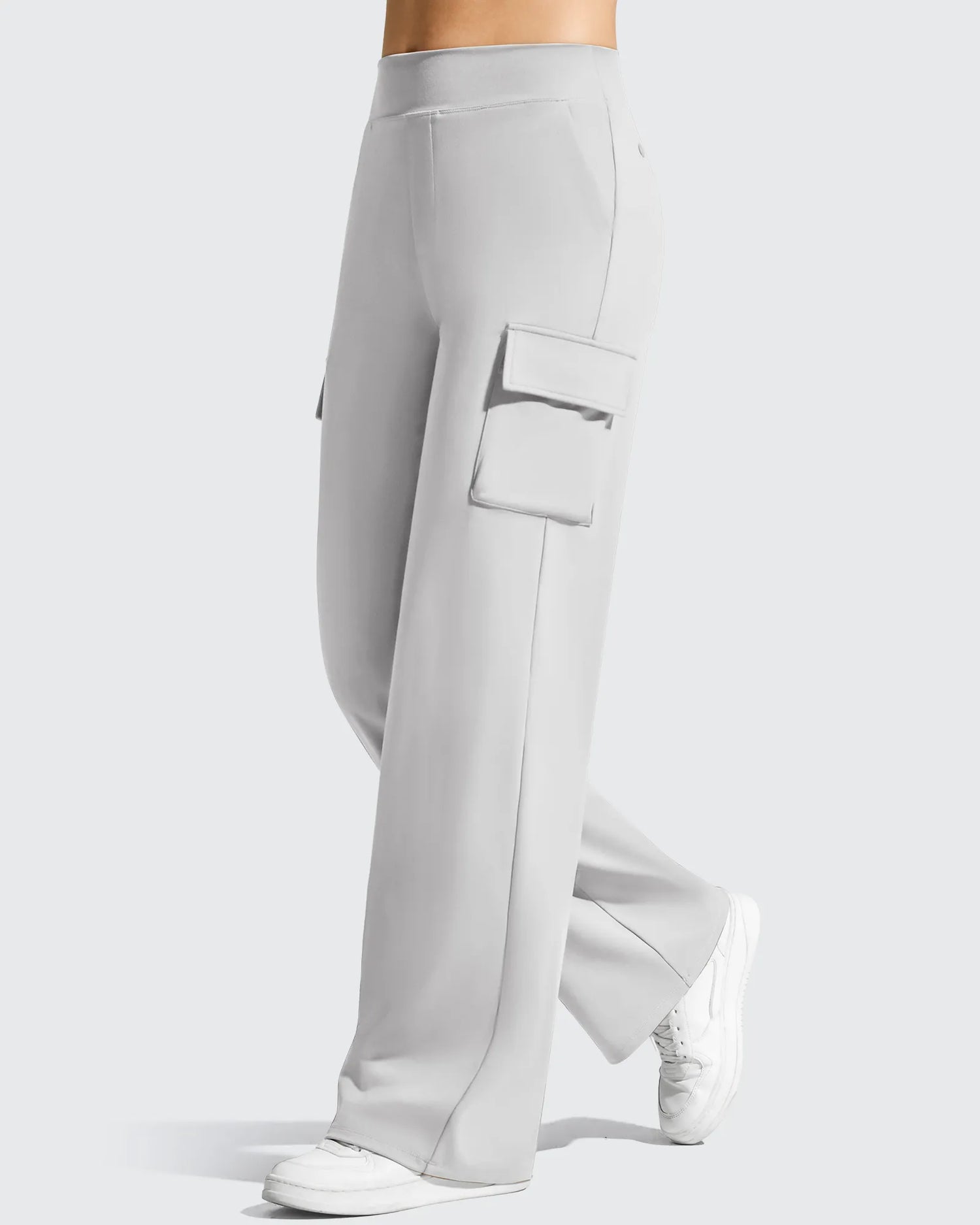 G4Free - EverGoing High-Waist 4 Pockets Wide Leg Cargo Pants -GF26J798C003A-S