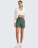 G4Free - EverGoing High-Waist Burmuda Athletic Shorts 5'' -GF25E342AF-XS