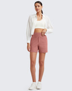 G4Free - EverGoing High-Waist Burmuda Athletic Shorts 5'' -GF25E342AF-XS