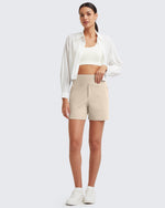 G4Free - EverGoing High-Waist Burmuda Athletic Shorts 5'' -GF25E342AF-XS