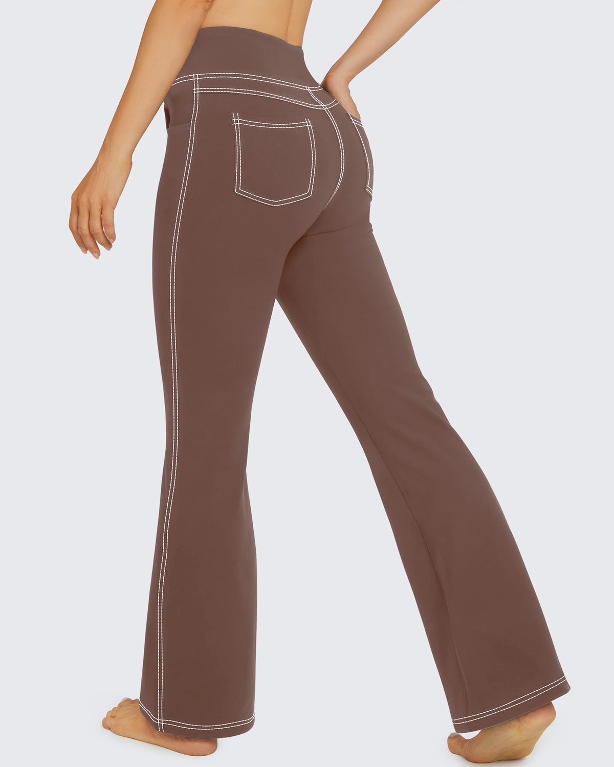 G4Free - EverGoing High Waist Flare Work Pants 4 Pockets -GF23A168AA-S