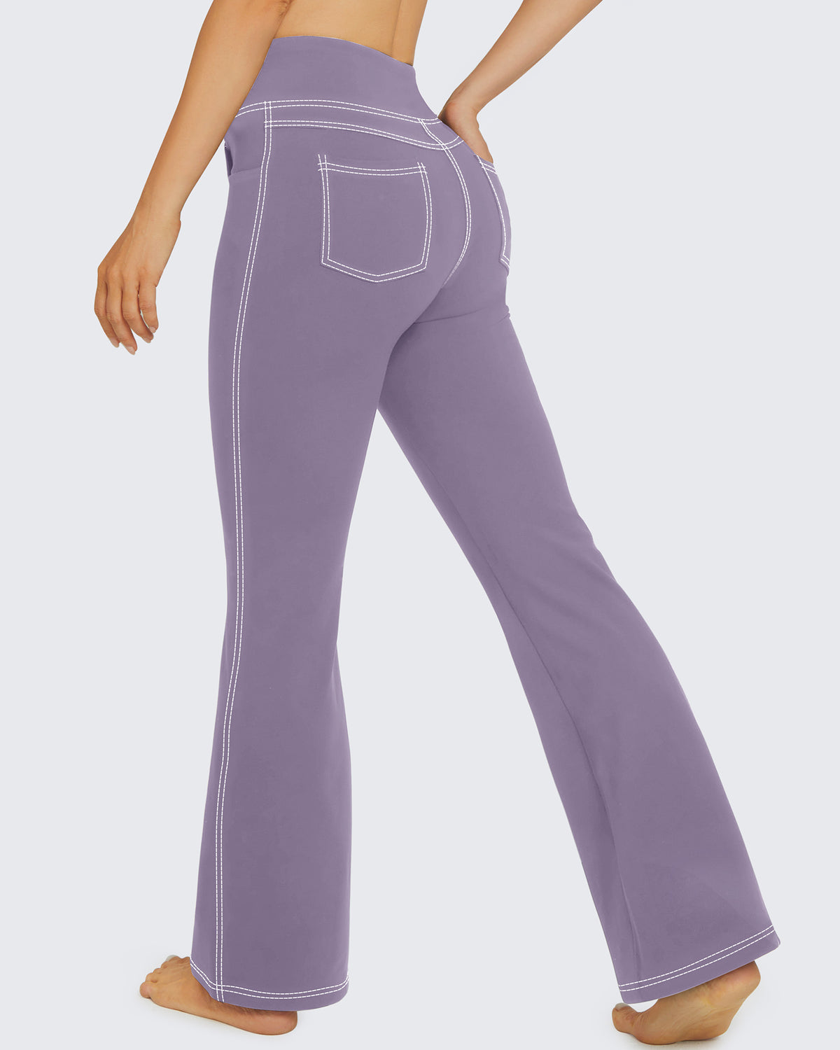 G4Free - EverGoing High Waist Flare Work Pants 4 Pockets -GF23A168AA-S