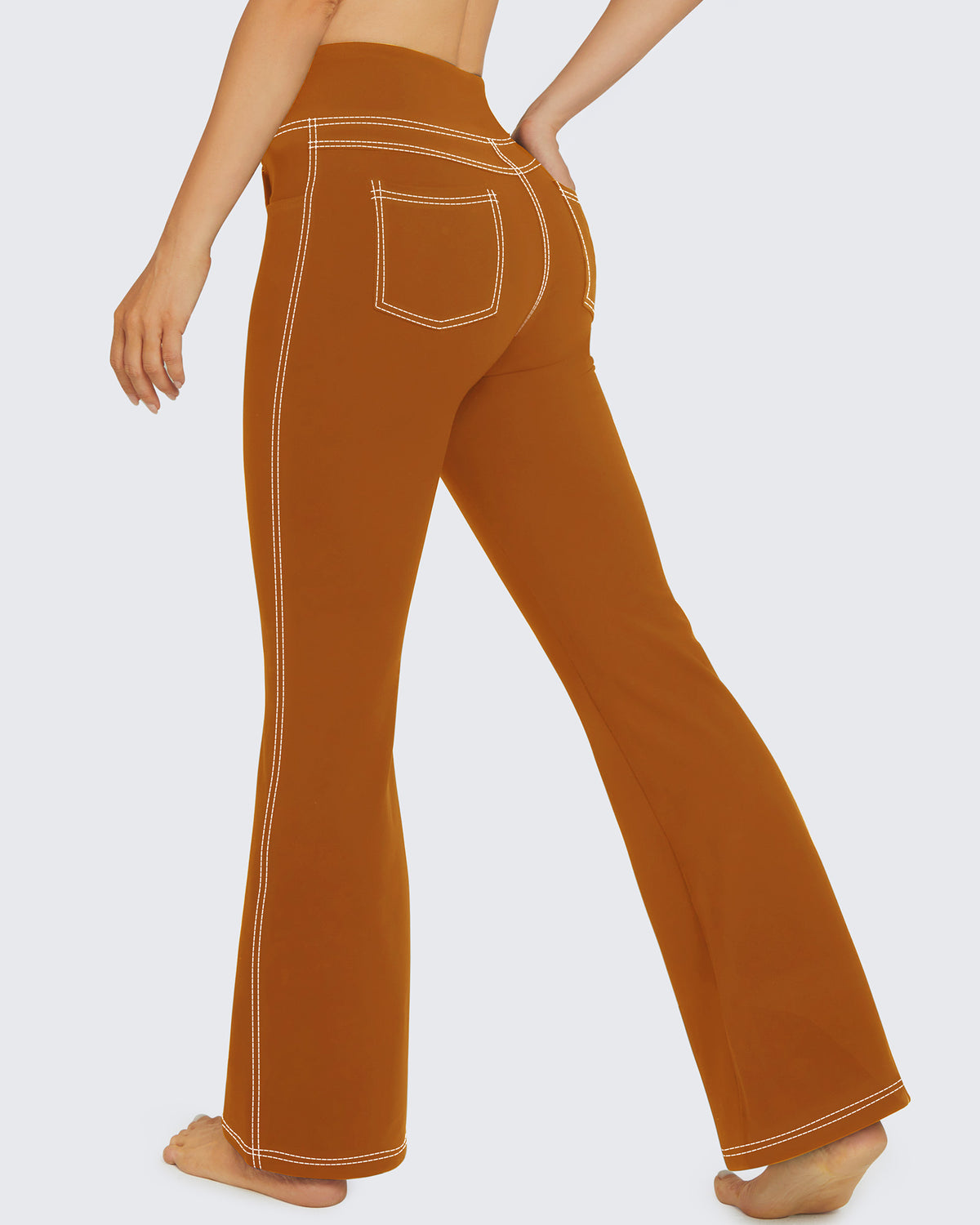 G4Free - EverGoing High Waist Flare Work Pants 4 Pockets -GF23A168AA-S