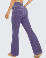 G4Free - EverGoing High Waist Flare Work Pants 4 Pockets -GF23A168AA-S