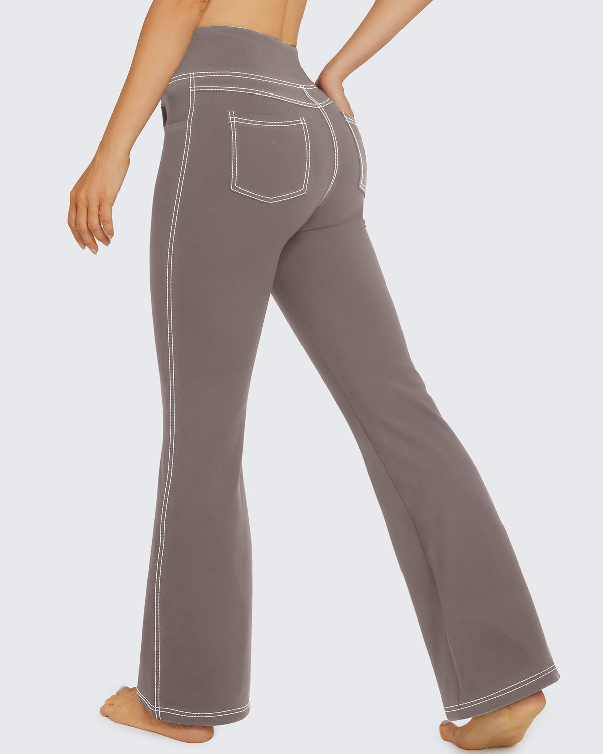 G4Free - EverGoing High Waist Flare Work Pants 4 Pockets -GF23A168AA-S