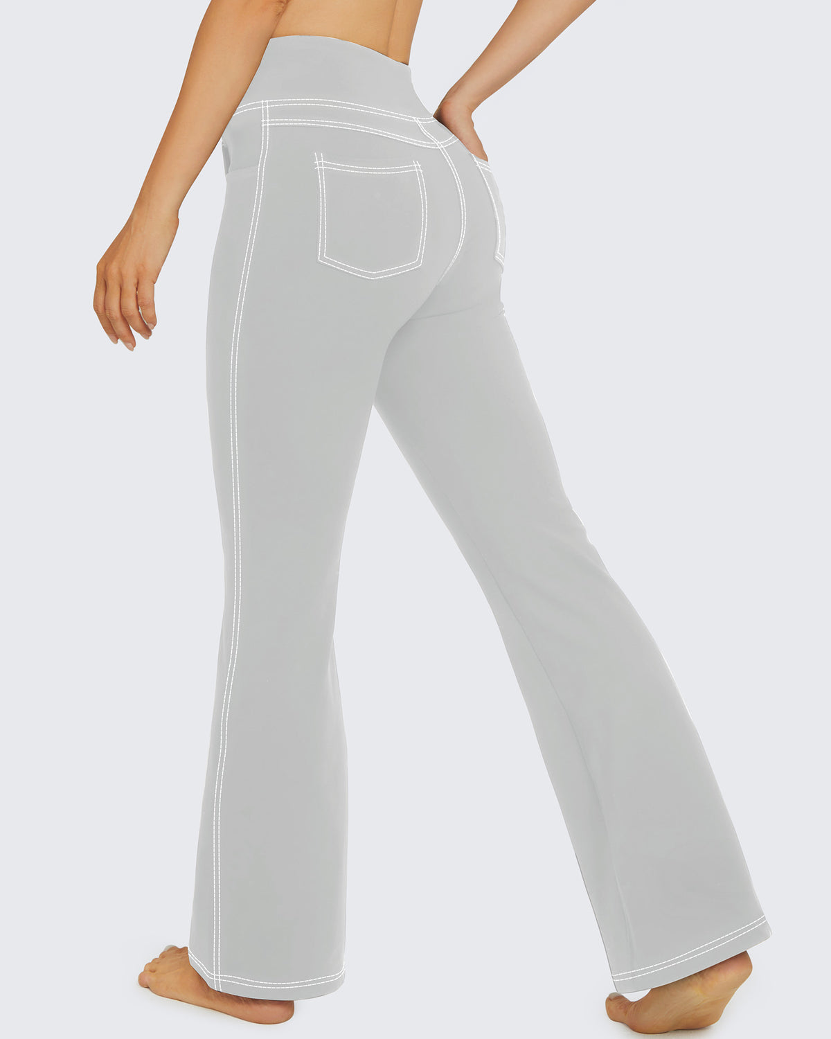 G4Free - EverGoing High Waist Flare Work Pants 4 Pockets -GF23A168AA-S