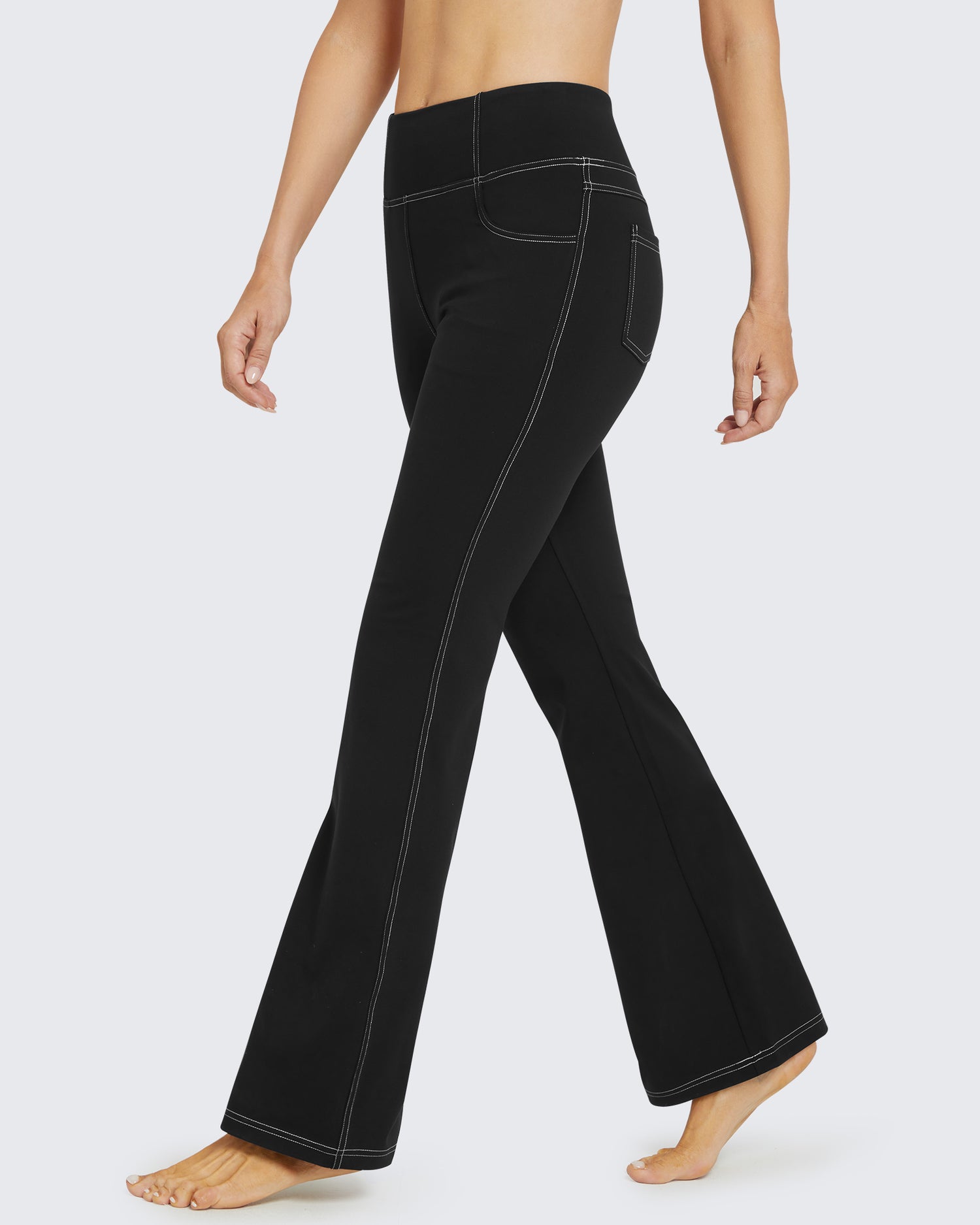 G4Free - EverGoing High Waist Flare Work Pants 4 Pockets -GF23A168AA-S