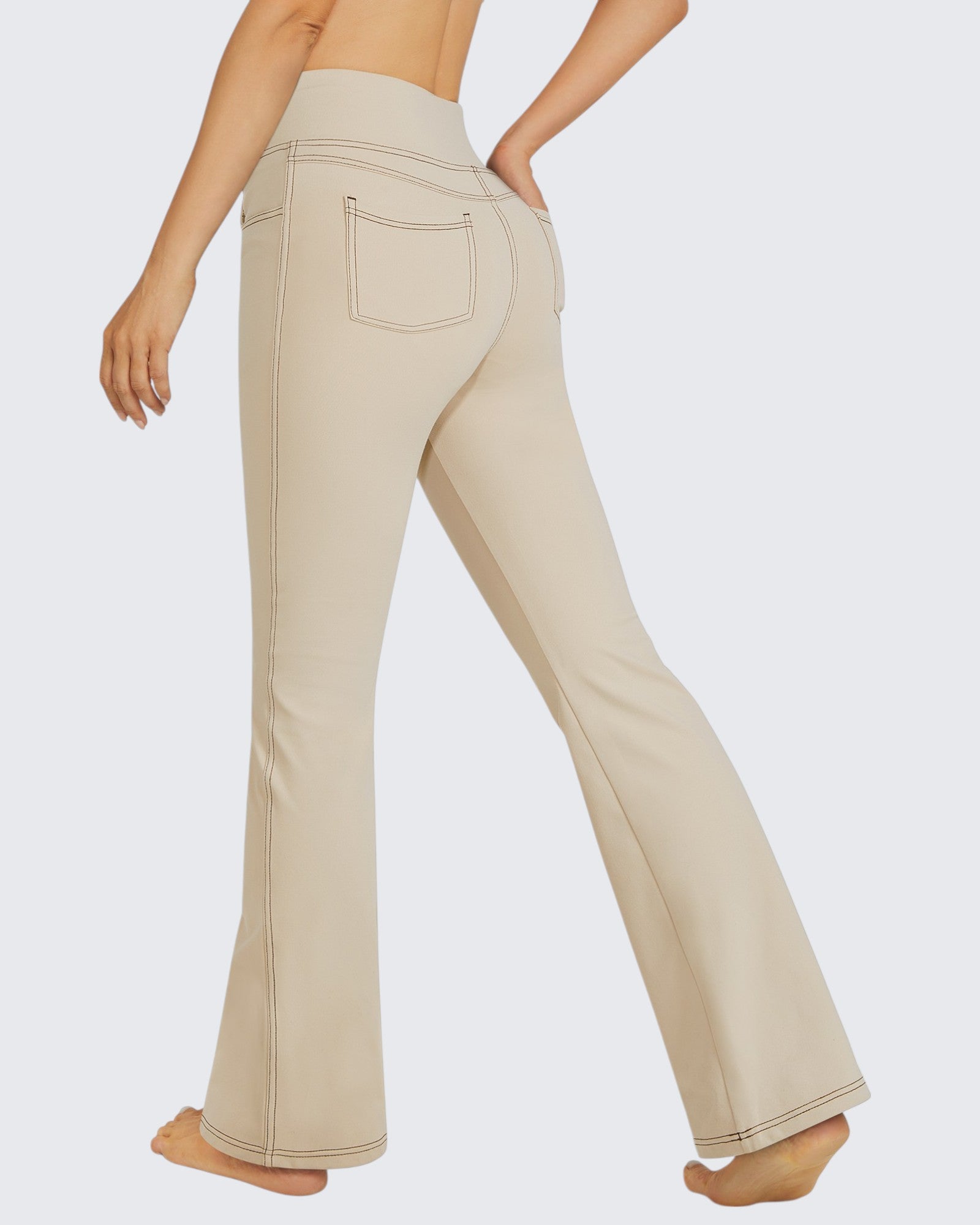 G4Free - EverGoing High Waist Flare Work Pants 4 Pockets -GF23A168AA-S