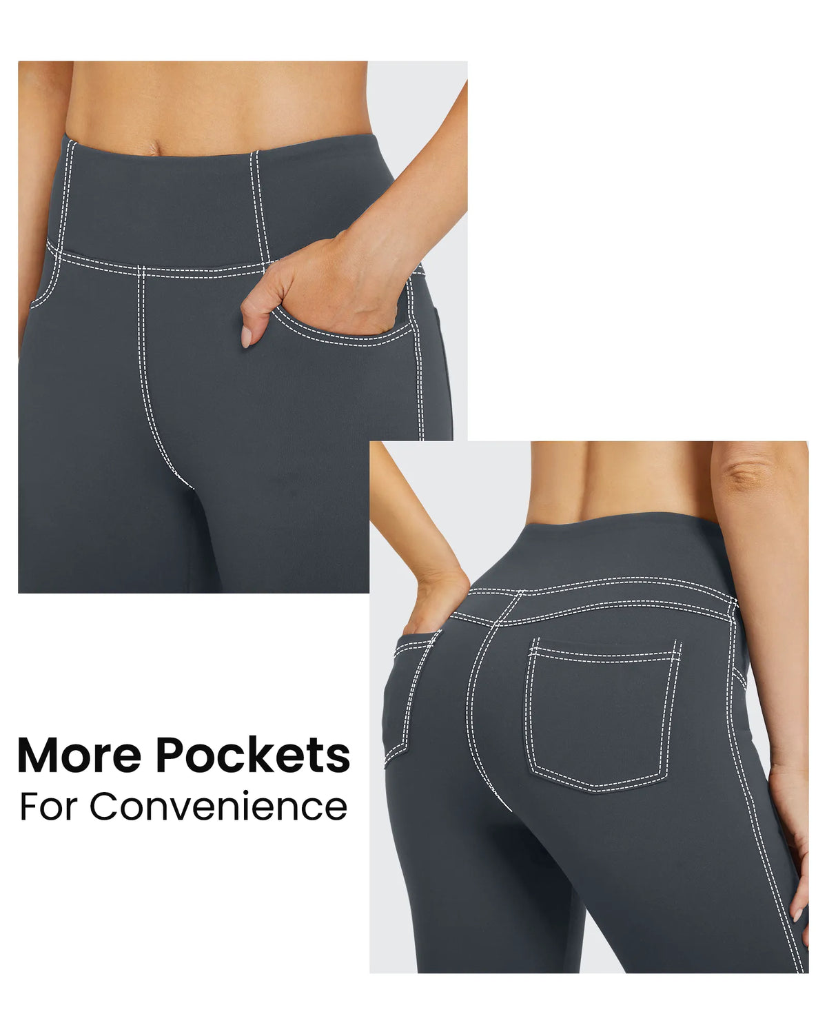 G4Free - EverGoing High Waist Flare Work Pants 4 Pockets -GF23A168AA-S