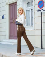 G4Free - EverGoing High Waist Flare Work Pants 4 Pockets -GF23A168AA-S