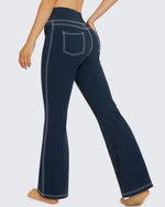 G4Free - EverGoing High Waist Flare Work Pants 4 Pockets -GF23A168BA-S