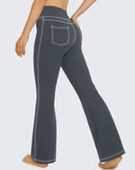 G4Free - EverGoing High Waist Flare Work Pants 4 Pockets -GF23A168CA-S