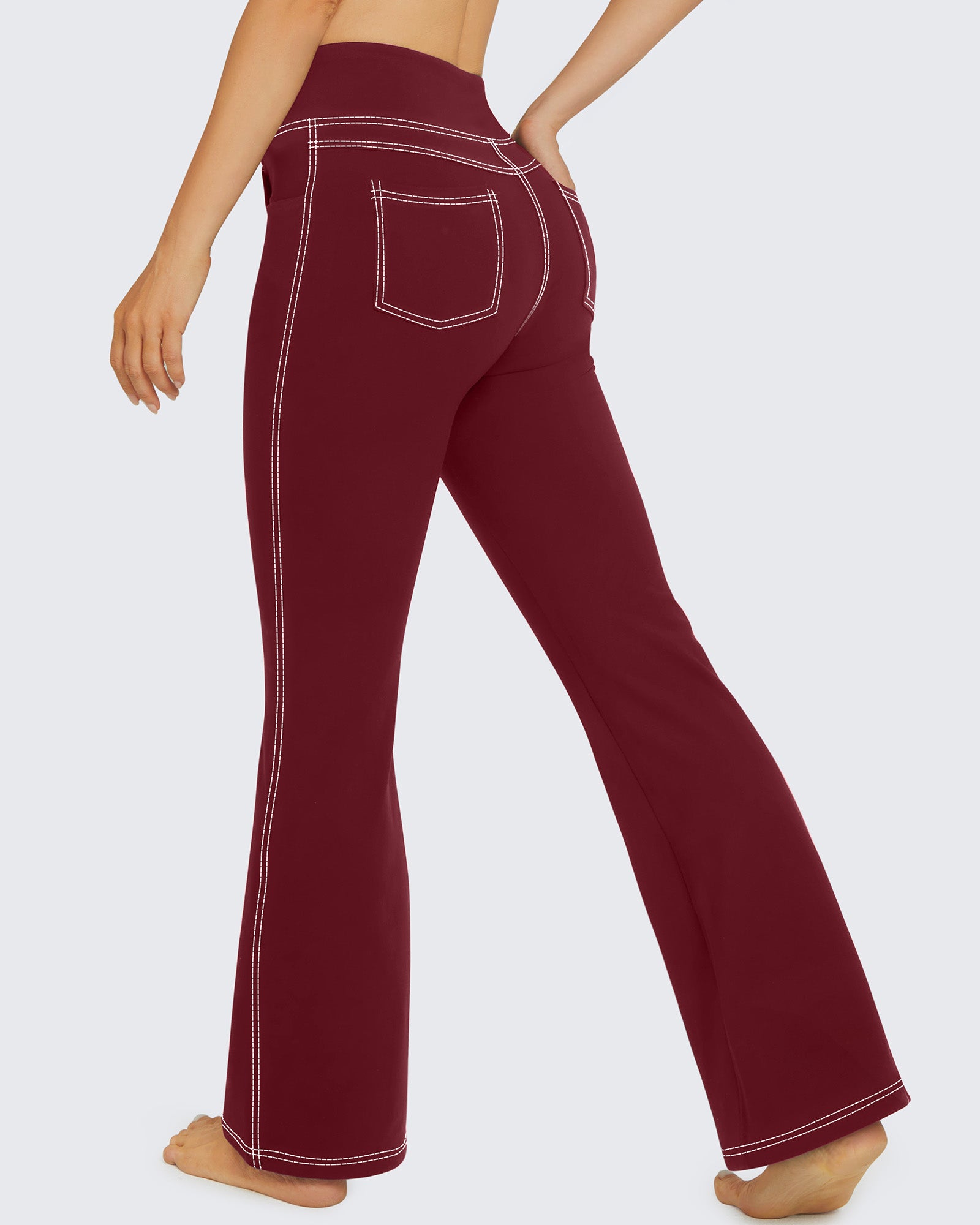 G4Free - EverGoing High Waist Flare Work Pants 4 Pockets -GF23A168DA-S