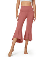 G4Free - EverGoing High-Waist Ruffle Yoga Casual Capri Pants -GF23A140GA-S