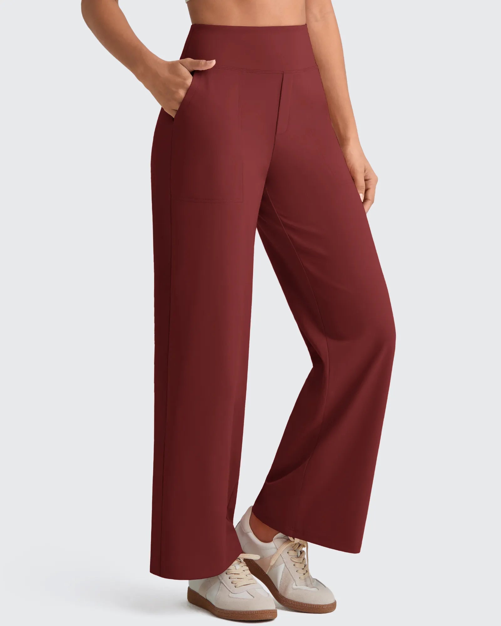 G4Free - EverGoing High Waist Stretch Dressy Cropped Pants Petite -GF25J463BF-XS