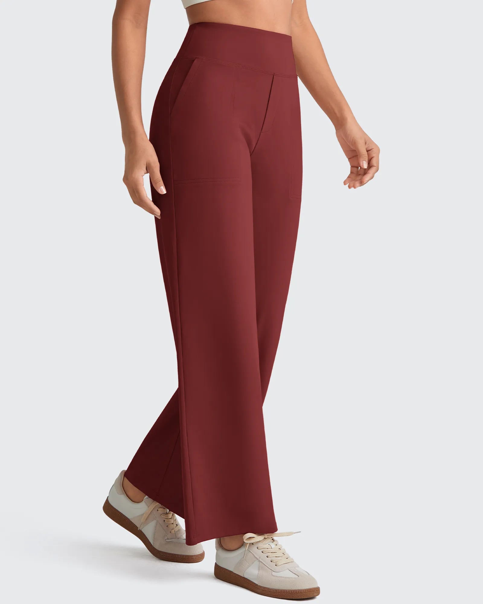 G4Free - EverGoing High Waist Stretch Dressy Cropped Pants Petite -GF25J463BF-XS