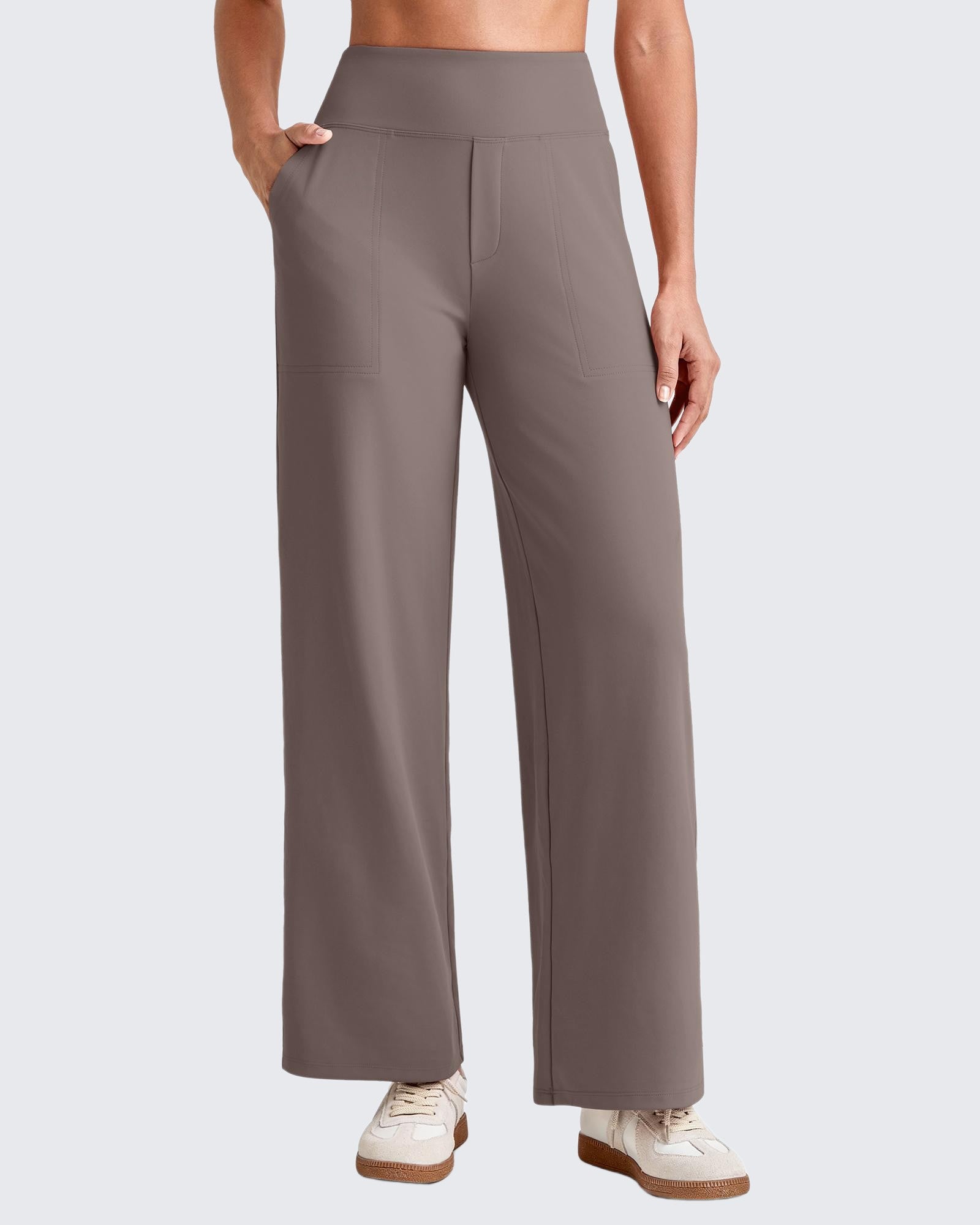 G4Free - EverGoing High Waist Stretch Dressy Cropped Pants Regular -GF25J468CF-XS