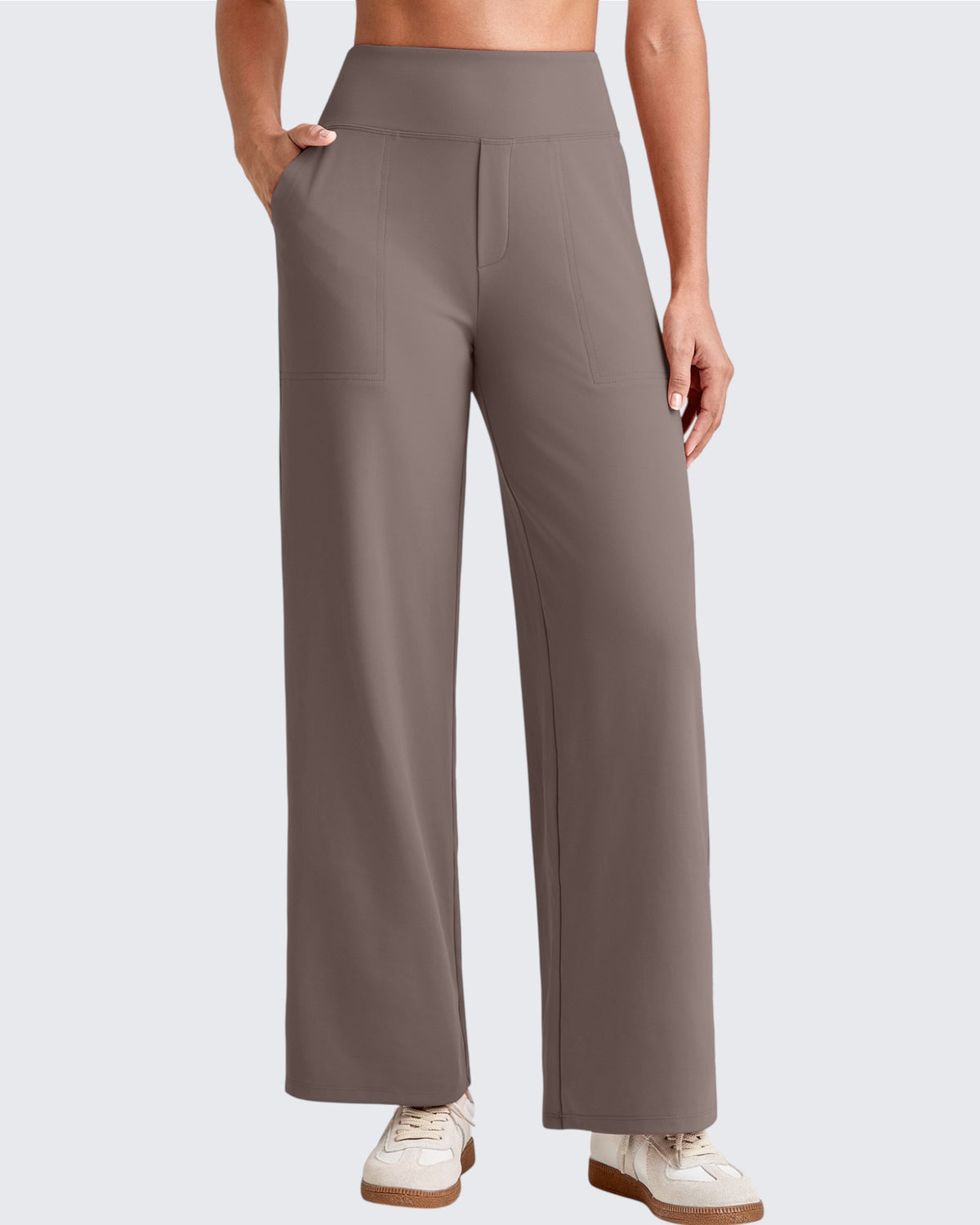 G4Free - EverGoing High Waist Stretch Dressy Cropped Pants Regular -GF25J468HF-XS