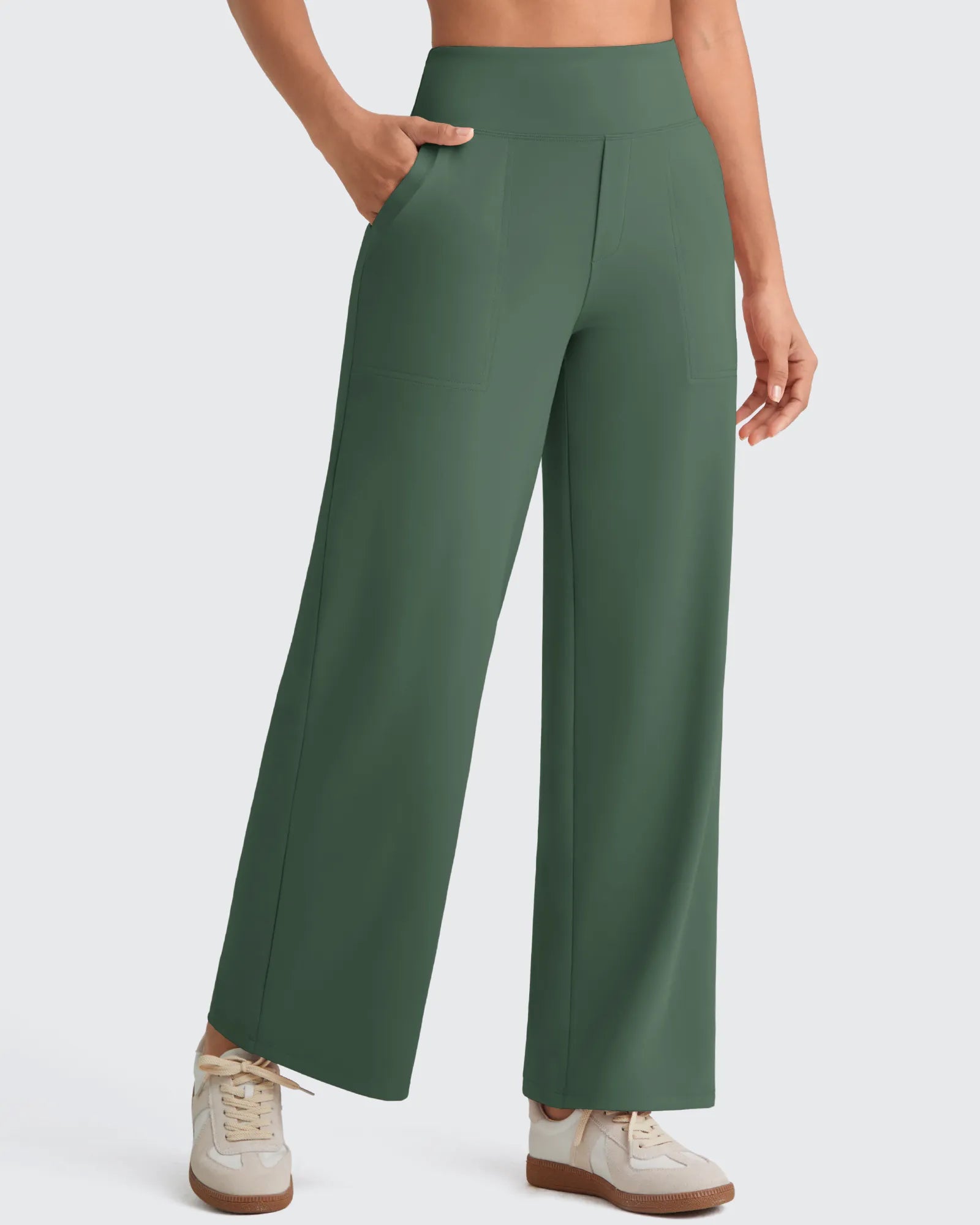 G4Free - EverGoing High Waist Stretch Dressy Cropped Pants Regular -GF25J468HF-XS