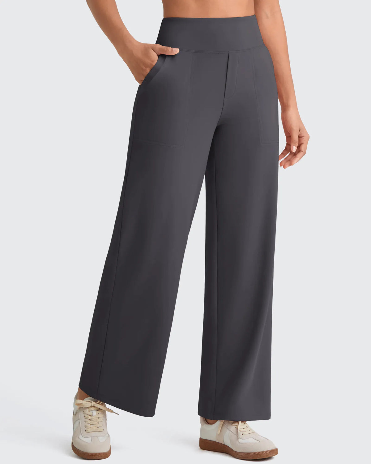 G4Free - EverGoing High Waist Stretch Dressy Cropped Pants Regular -GF25J468HF-XS