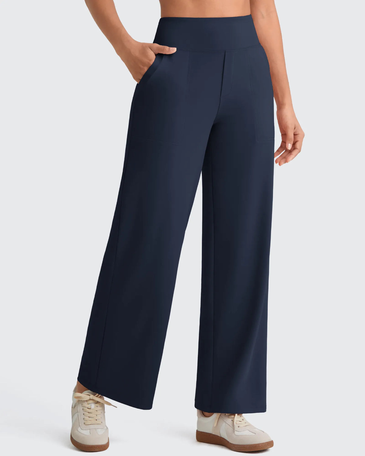 G4Free - EverGoing High Waist Stretch Dressy Cropped Pants Regular -GF25J468HF-XS