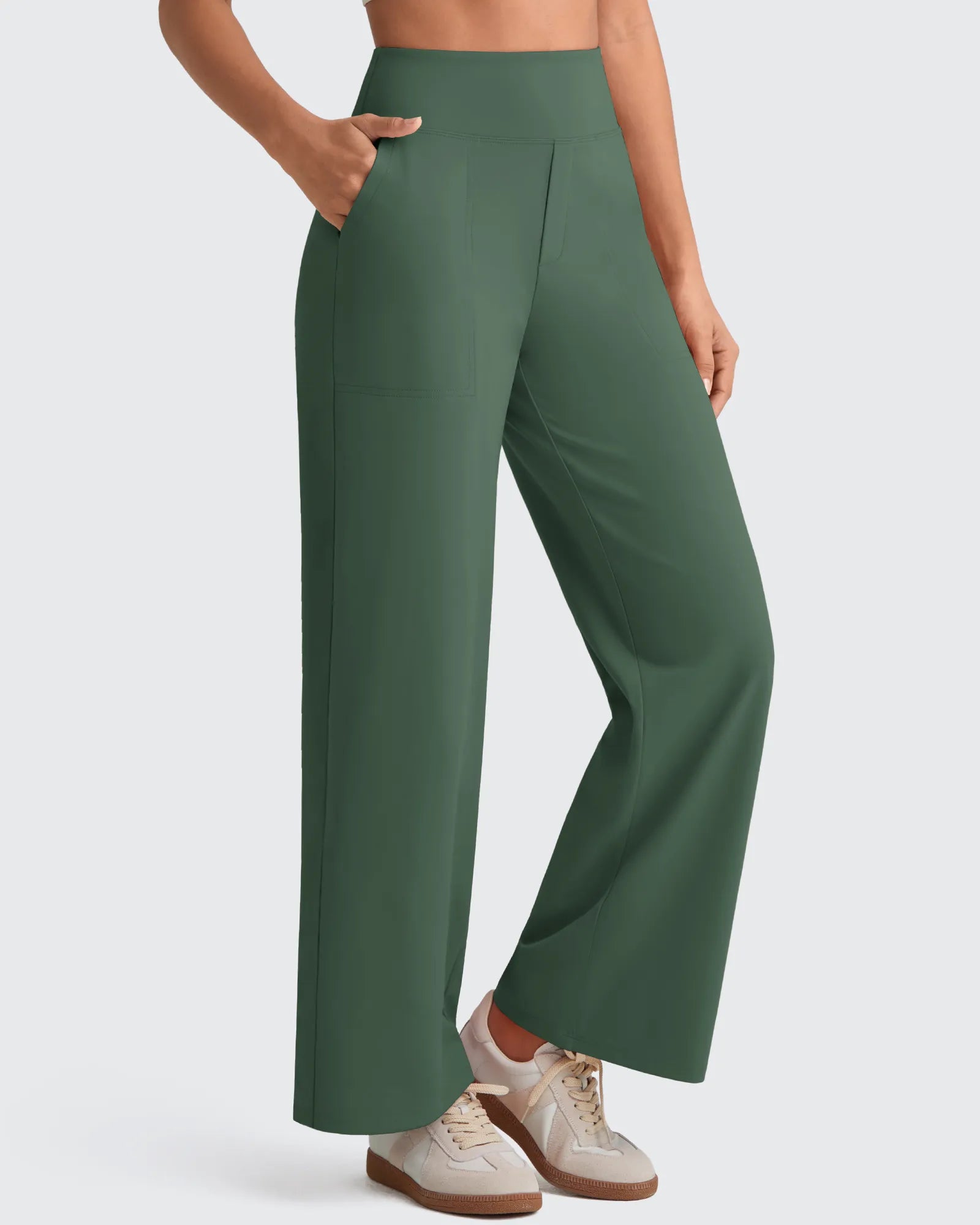 G4Free - EverGoing High Waist Stretch Dressy Cropped Pants Regular -GF25J468HF-XS