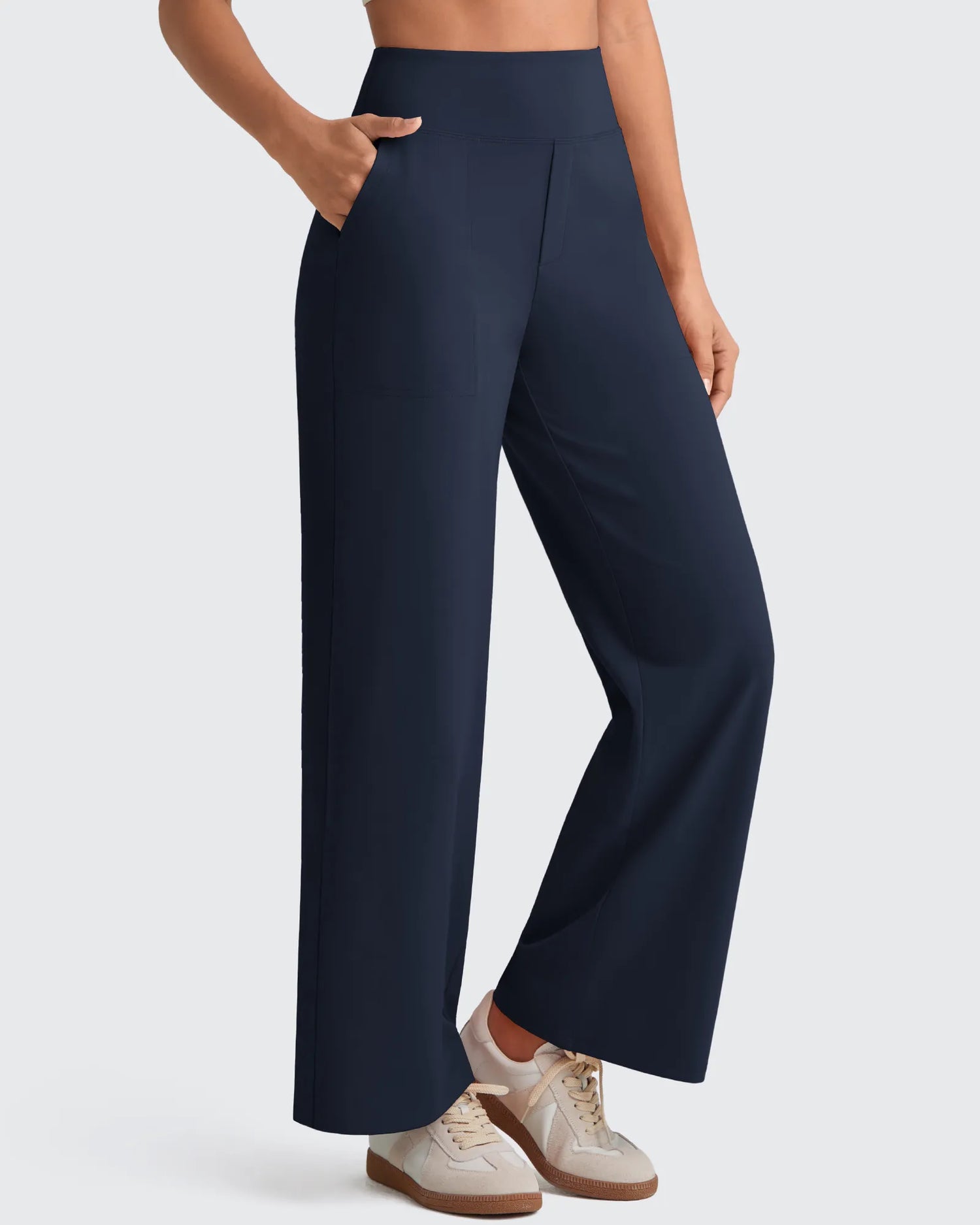 G4Free - EverGoing High Waist Stretch Dressy Cropped Pants Regular -GF25J468HF-XS
