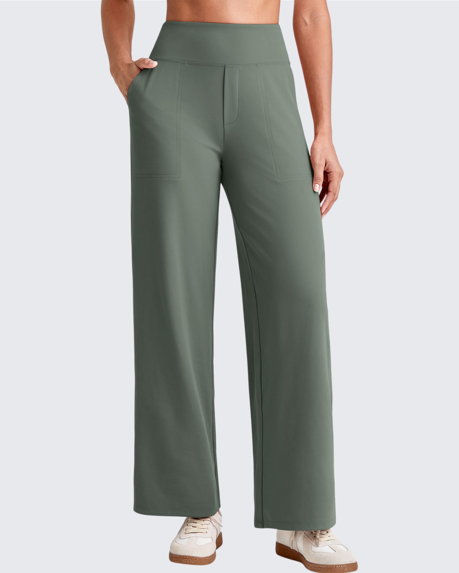 G4Free - EverGoing High Waist Stretch Dressy Cropped Pants Regular -GF25J468IF-XS