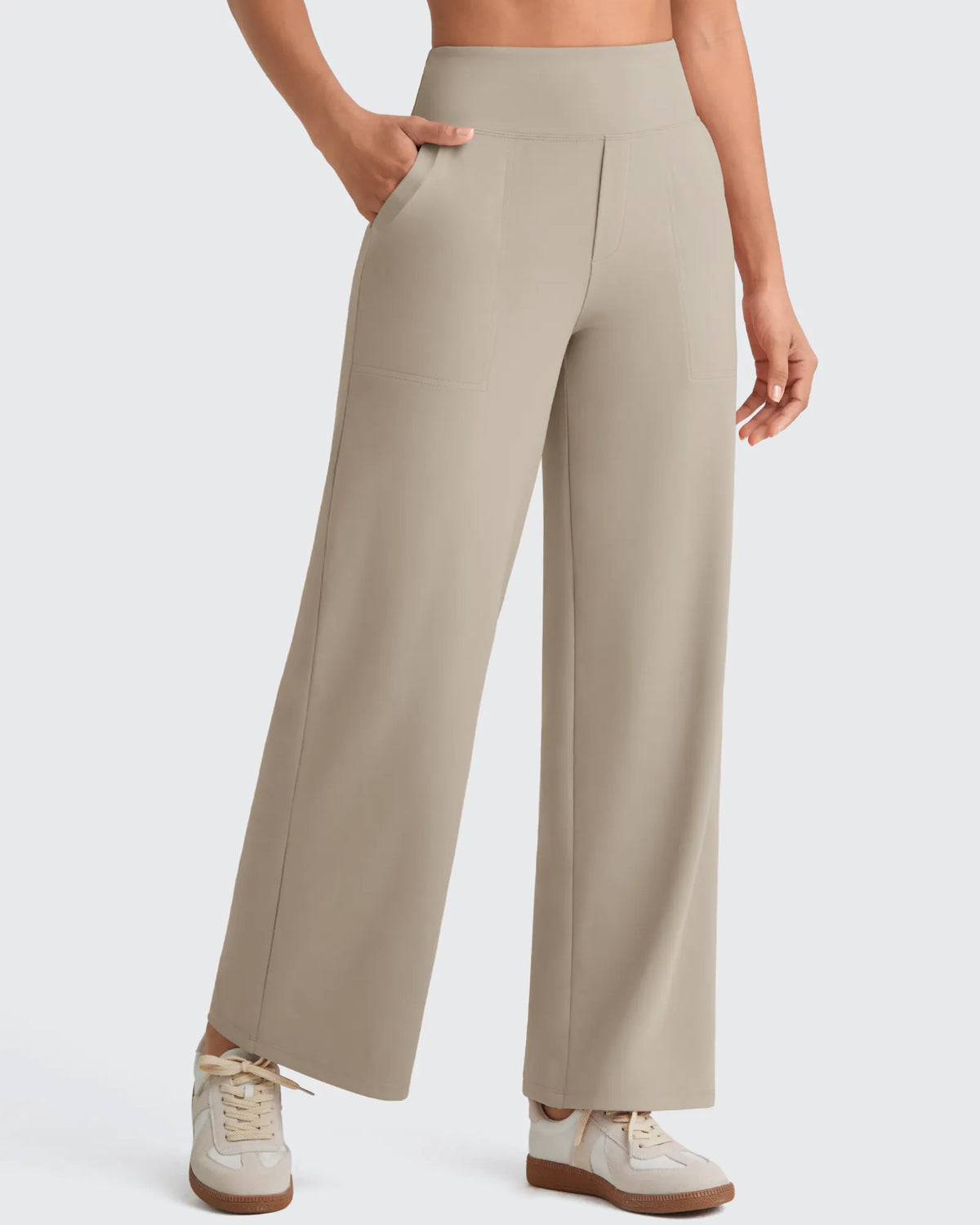 G4Free - EverGoing High Waist Stretch Dressy Cropped Pants Tall -GF25J469AF-XS
