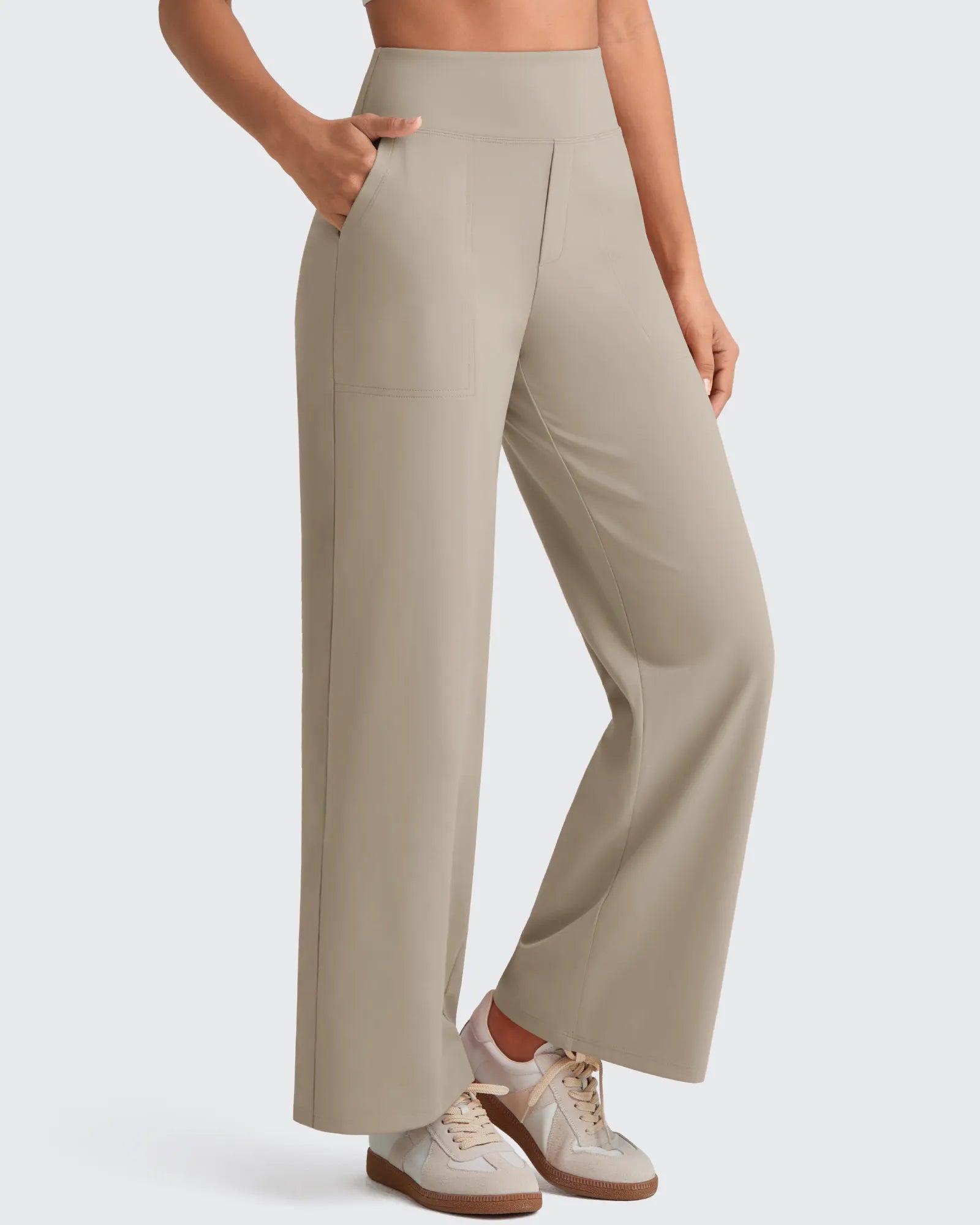 G4Free - EverGoing High Waist Stretch Dressy Cropped Pants Tall -GF25J469AF-XS