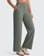 G4Free - EverGoing High Waist Stretch Dressy Cropped Pants Tall -GF25J469AF-XS