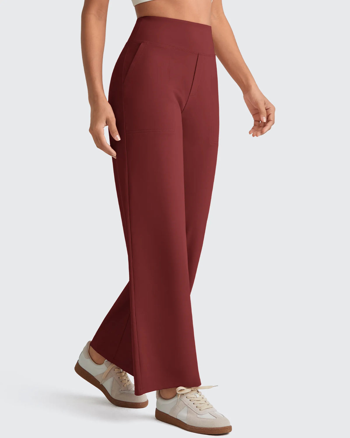 G4Free - EverGoing High Waist Stretch Dressy Cropped Pants Tall -GF25J469AF-XS
