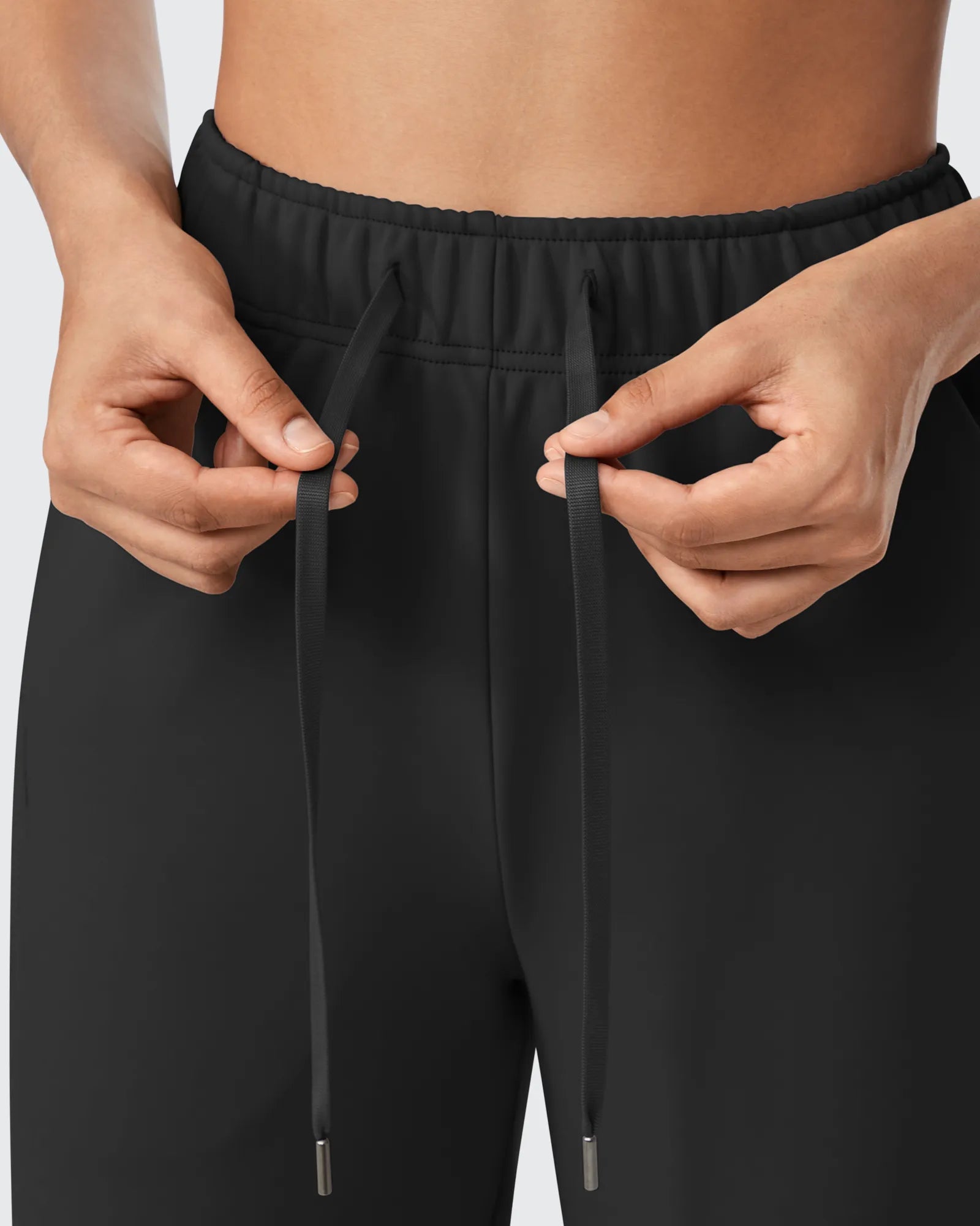 G4Free - EverGoing Loose Fleece Lined Drawstring Casual Pants -GF23J163CA-S