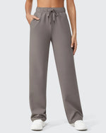 G4Free - EverGoing Loose Fleece Lined Drawstring Casual Pants -GF23J163CA-S