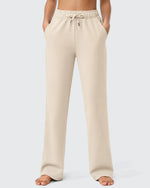 G4Free - EverGoing Loose Fleece Lined Drawstring Casual Pants -GF23J163CA-S